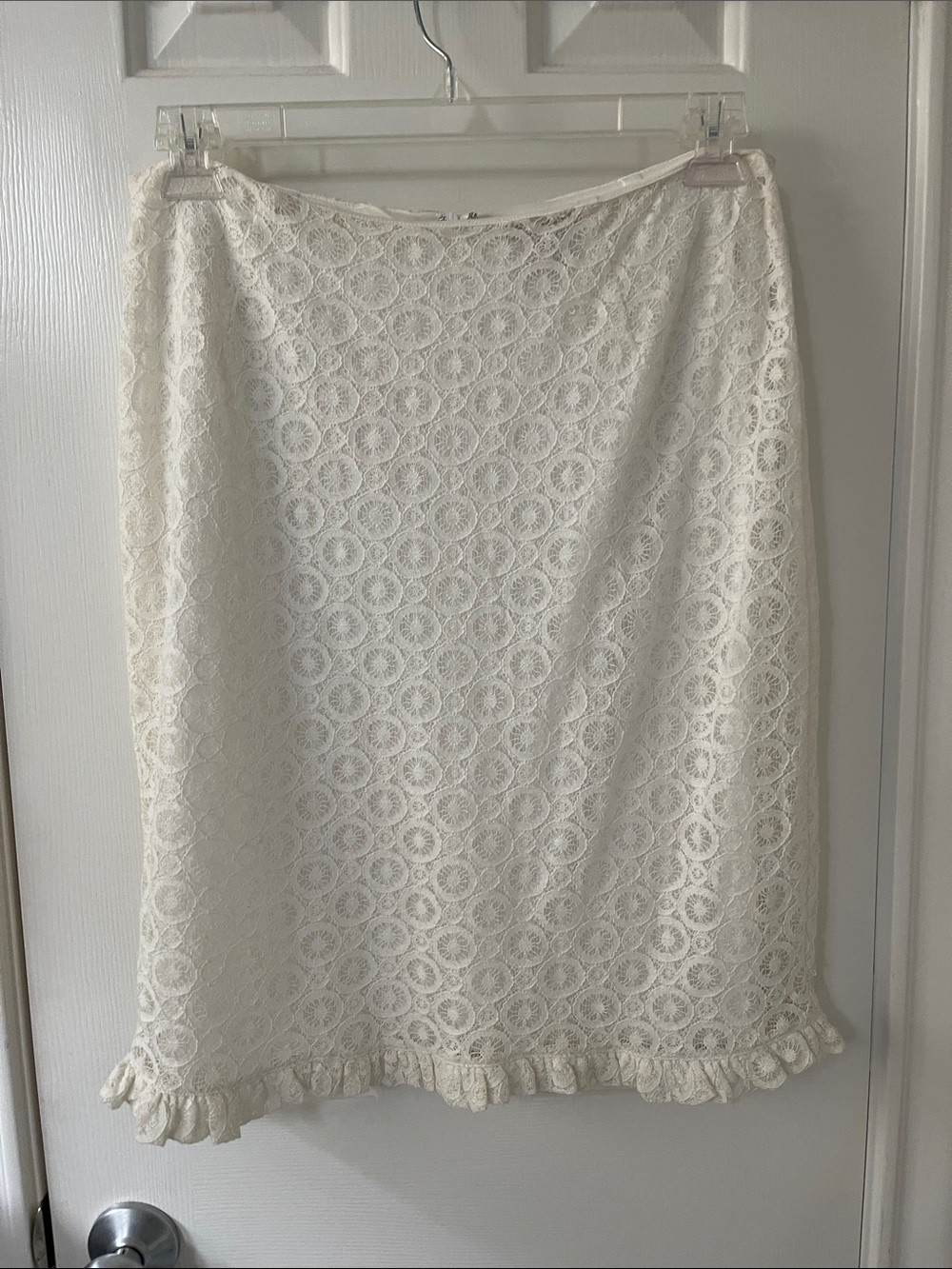Gorgeous white lace lined skirt